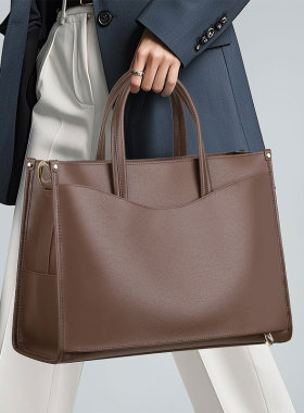 真皮托特包大容量通勤包包女式2026新款电脑包轻便手提包上班大包