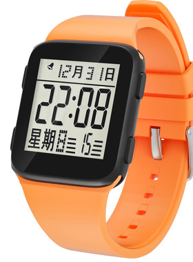 中文日历老人手表防水夜光大数字爸爸妈妈爷爷中老年电子手表