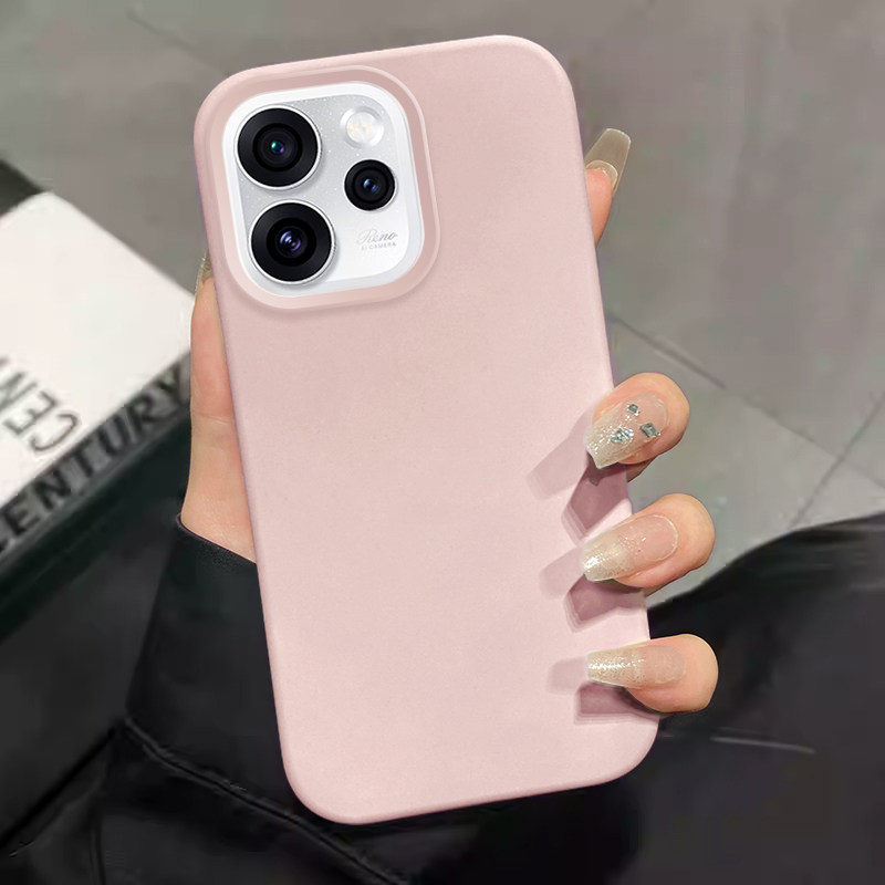 适用于opporeno15手机壳糯米硅胶OPPO Reno15Pro马卡龙色保护套新款男女PLW110纯色PLV110软糯全包防摔软壳