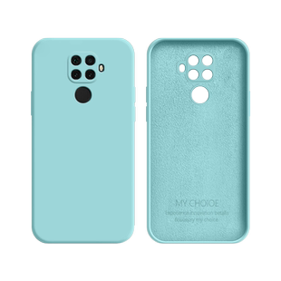 适用于华为Nova5iPro手机壳液态硅胶nova5z淡青色保护套nova5全包防摔nova5i男女潮牌Nova5Pro磨砂直边软外壳