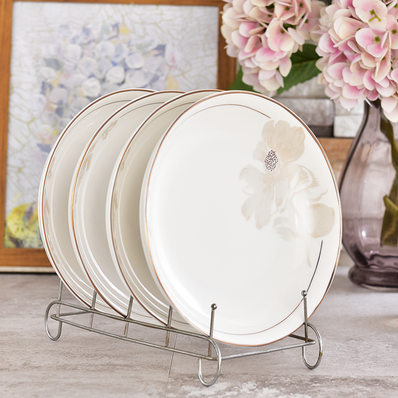 陶瓷盘子圆盘深盘中式风