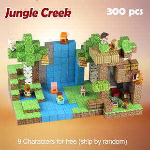 我的世界磁力方块磁吸拼装积木玩具 Minecraft magnetic blocks