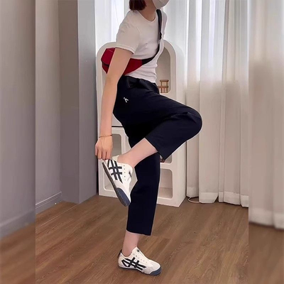 速干运动裤女夏薄款2026新款冰丝防晒裤休闲小个子九分哈伦萝卜