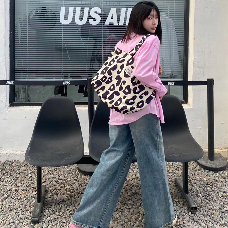 Forever新款托特包女大容量上班通勤单肩帆布包学生手提包环保袋