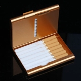 Мужской металлический портативный креативный тонкий портсигар, алюминиевый сплав, 16 шт, 20 шт, делается под заказ, подарок на день рождения