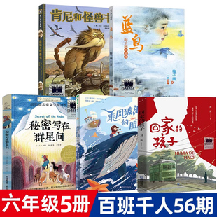 六年级6册 回家的孩子 秘密写在群星间 乘风破浪的朋友 舌尖上的博物学 肯尼和怪兽书 蓝鸟  小学生课外书阅读书籍 kq56