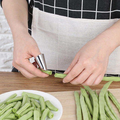 不锈钢剥壳护甲器摘菜剥毛豆松子开心果坚果护甲套防切手护手器