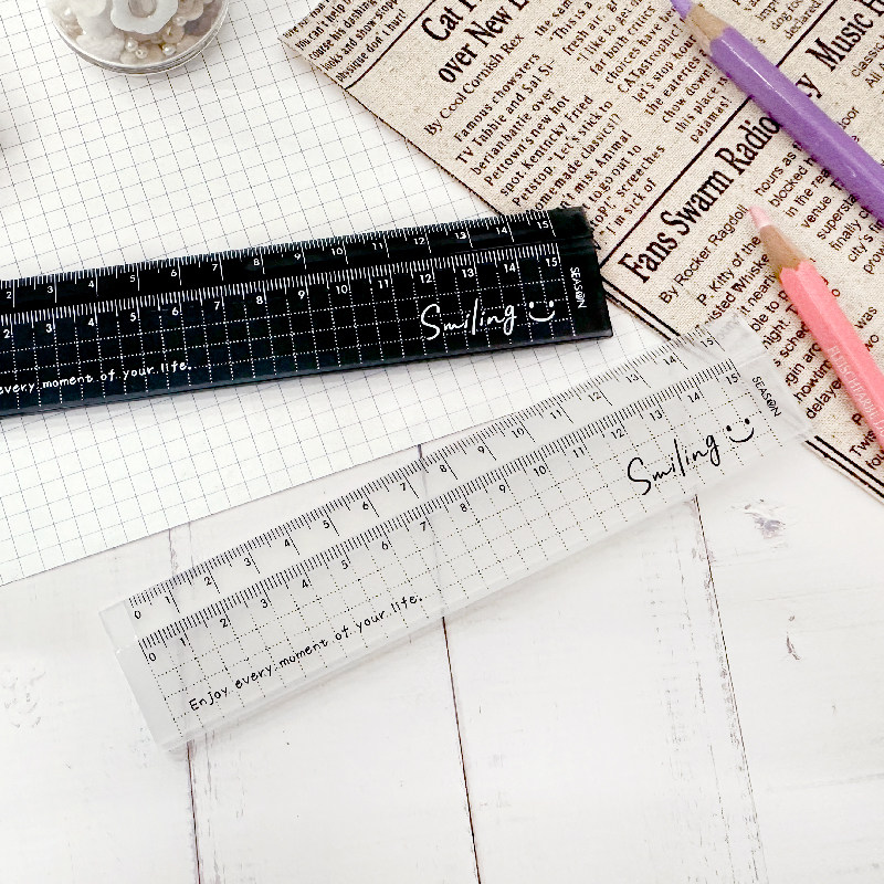 SEASON台湾四季伸缩尺15公分直尺30公分滑动伸长学生文具用品