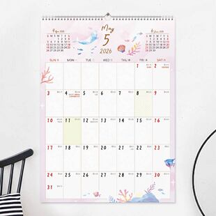 新款SEASON台湾四季2026年4KB3月挂历年历台历日历月历桌历记事计划内地节假日安排附黑色铁制挂勾可直接壁挂