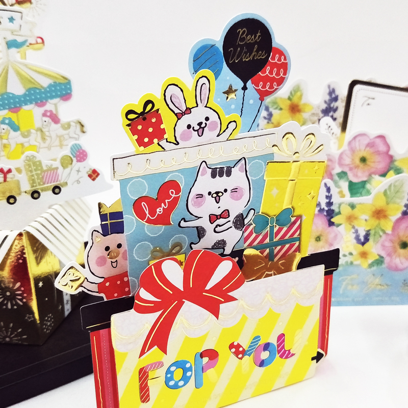 SEASON台湾四季25K万用立体卡卡片创意贺卡祝福卡节日通用卡附信封