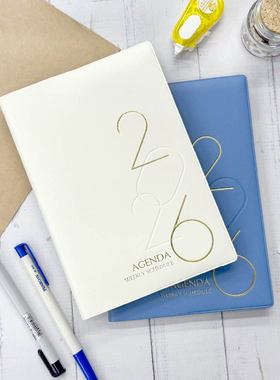 新款SEASON台湾四季2026年56K32KB6大格横线日程本周计划本周记工作效率手册一周二页记事本中国节假日