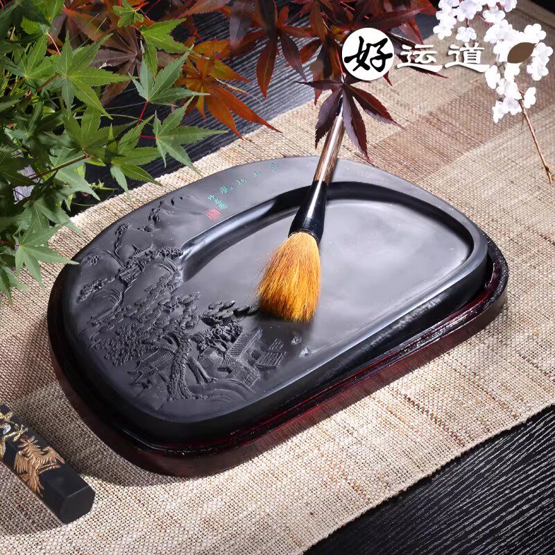 好运道银星砚台龙尾砚石天然原石