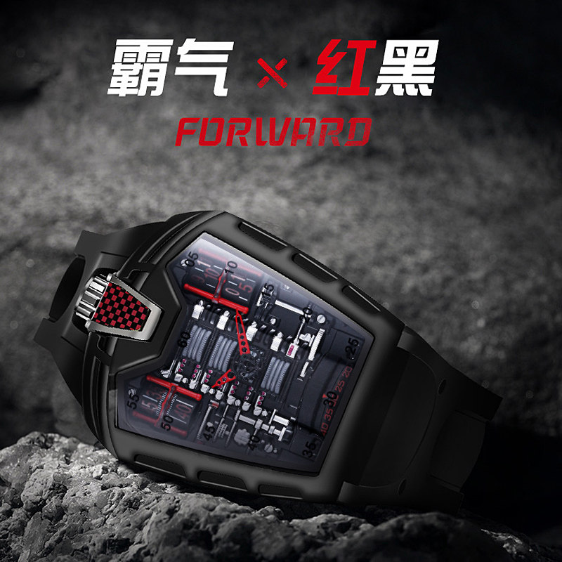 霸气特种兵手表男全自动机械学生防水运动腕表男士个性手表潮流表