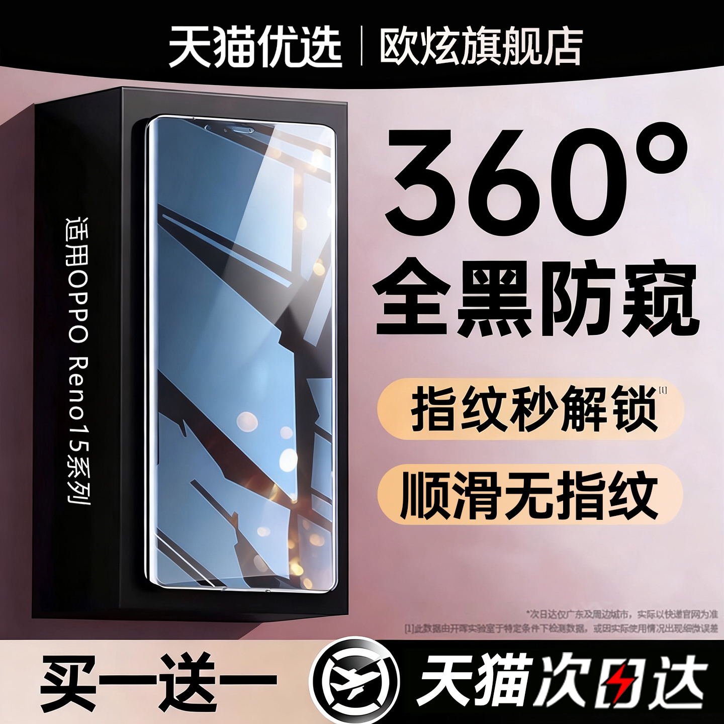 欧炫适用OPPOreno15防窥膜