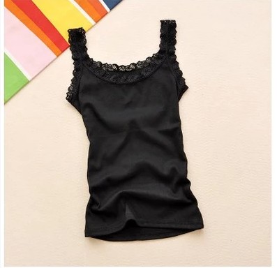 Versatile Japan and South Korea lace Self cultivation Primer Vest camisole Women's wear lady Cotton thread Halter topsin the Women's clothing/Boutique , Vest harness  category - from Buy2taobao.com to provide professional Taobao agent buy service