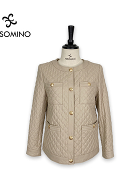 【特卖】秋冬季皮衣外套米白Y432C6508