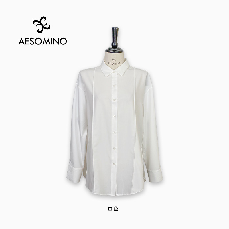 春秋长袖衬衫白色Y530C15010