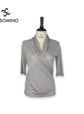 【特卖】衣莎美诺夏设计师款天丝短袖T恤上衣女针织衫Y405BX064