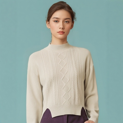 春秋羊毛针织时尚套装女