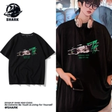 Tide, летняя хлопковая японская футболка с коротким рукавом, короткий рукав, оверсайз, большой размер