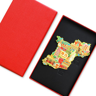 宿迁地图金属冰箱贴项王故里三台山酒厂霸王鼎U盘文创旅游礼品