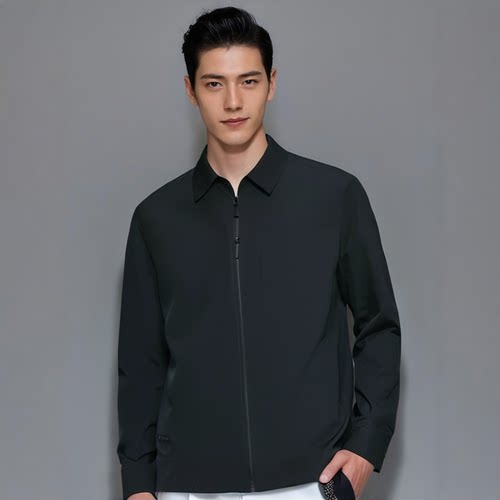 【品牌专卖】H251021313爱登堡男装春装新款商务休闲夹克时尚茄克