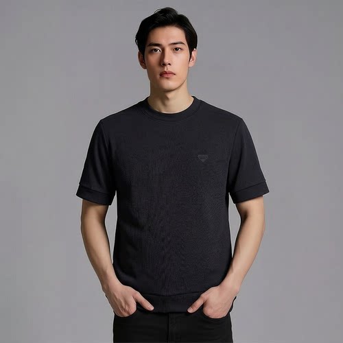【品牌特卖】S263081596男装2026新款秋冬爱登堡短袖T恤打底衫