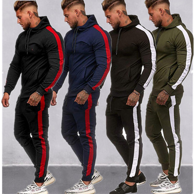 2021 new men's cardigan suit hooded sweater jacket