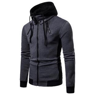 New sports cardigan casual men's men's hooded sweater