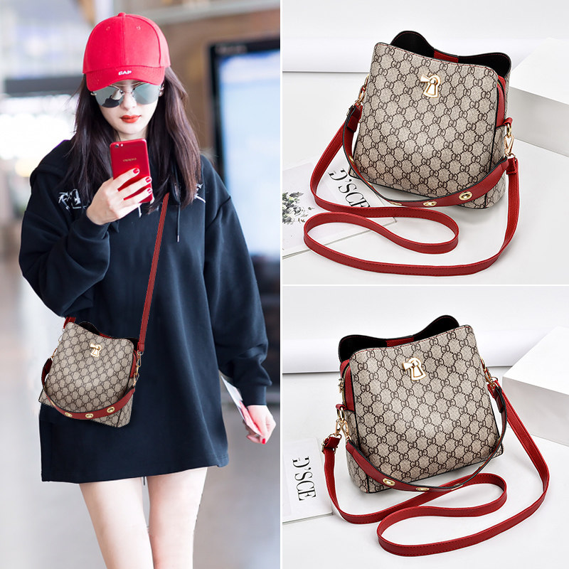 高级感夏季包包女水桶包2020新款潮网红女士百搭流行单肩包斜挎包