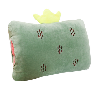 暖手抱枕插手毛绒可爱捂手枕靠垫午睡枕头学生教室宿舍办公室冬天