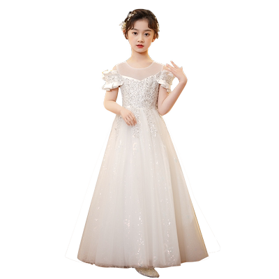 女童新款优雅演出服礼服