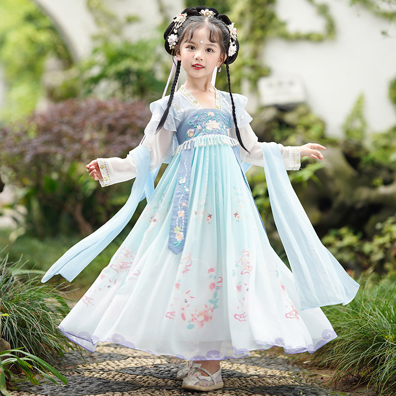 女童秋装新款汉服连衣裙
