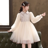 Весеннее платье, детская весенняя юбка, наряд маленькой принцессы, коллекция 2023, в корейском стиле, в западном стиле, детская одежда, подходит для подростков