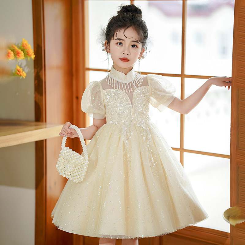 女童公主裙夏季2026新款儿童夏装连衣裙蓬蓬纱裙女孩礼服裙子洋气