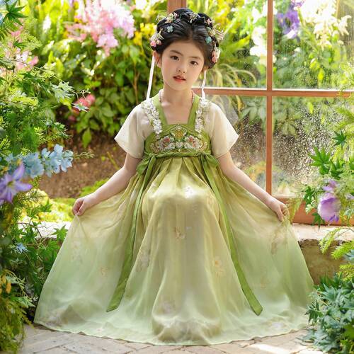 汉服女童国风古装夏季连衣裙2026新款儿童超仙夏款古风唐装裙子