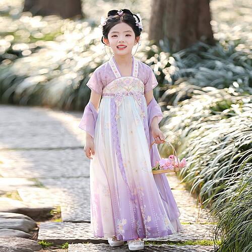 汉服女童2026新款连衣裙夏季儿童国风古装小女孩古风超仙公主裙