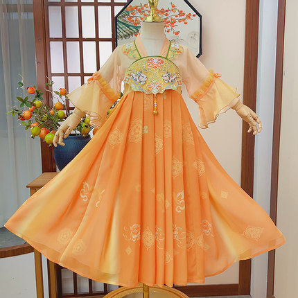 汉服女童夏款2026新款儿童古装国风超仙唐装女孩古风公主裙子夏季