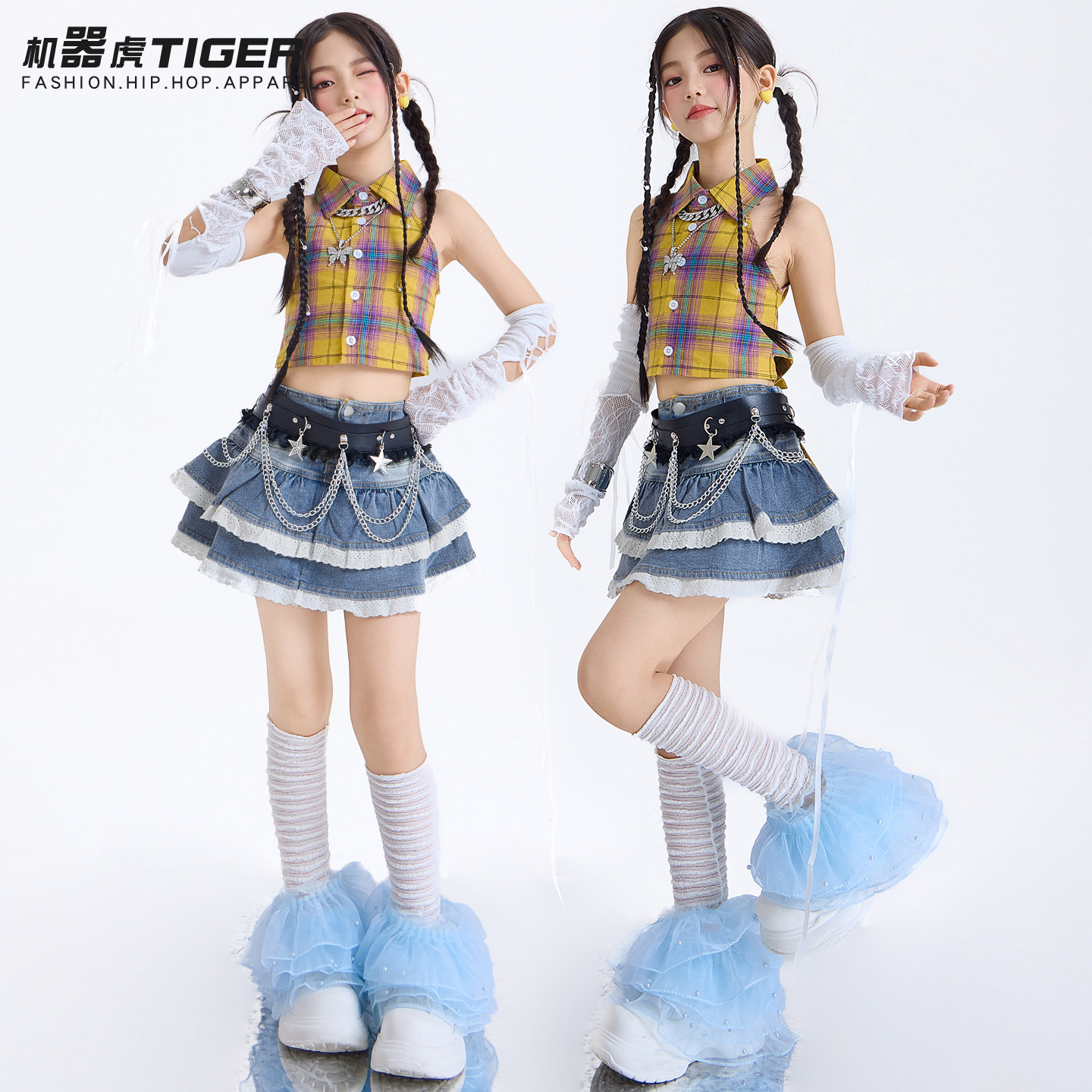 女童爵士舞演出服港风jazz舞蹈服图片