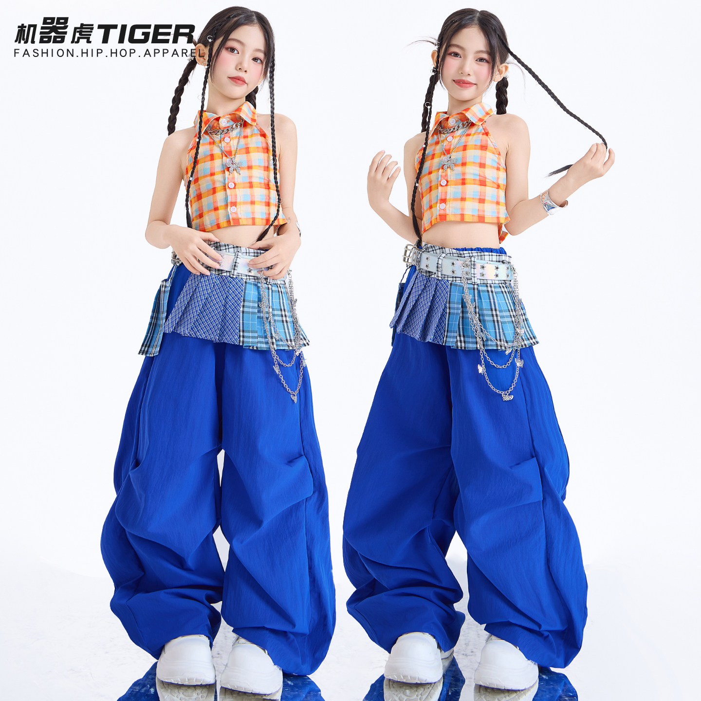 女童爵士舞服装潮酷时髦儿童JAZZ街舞演出服少儿走秀女团表演六一