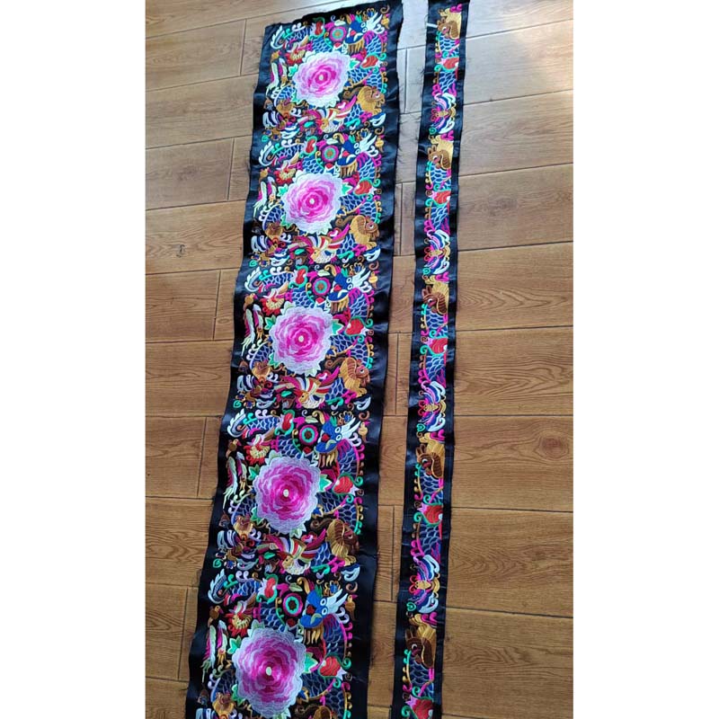 长条复古刺绣片舞台民族绣花边