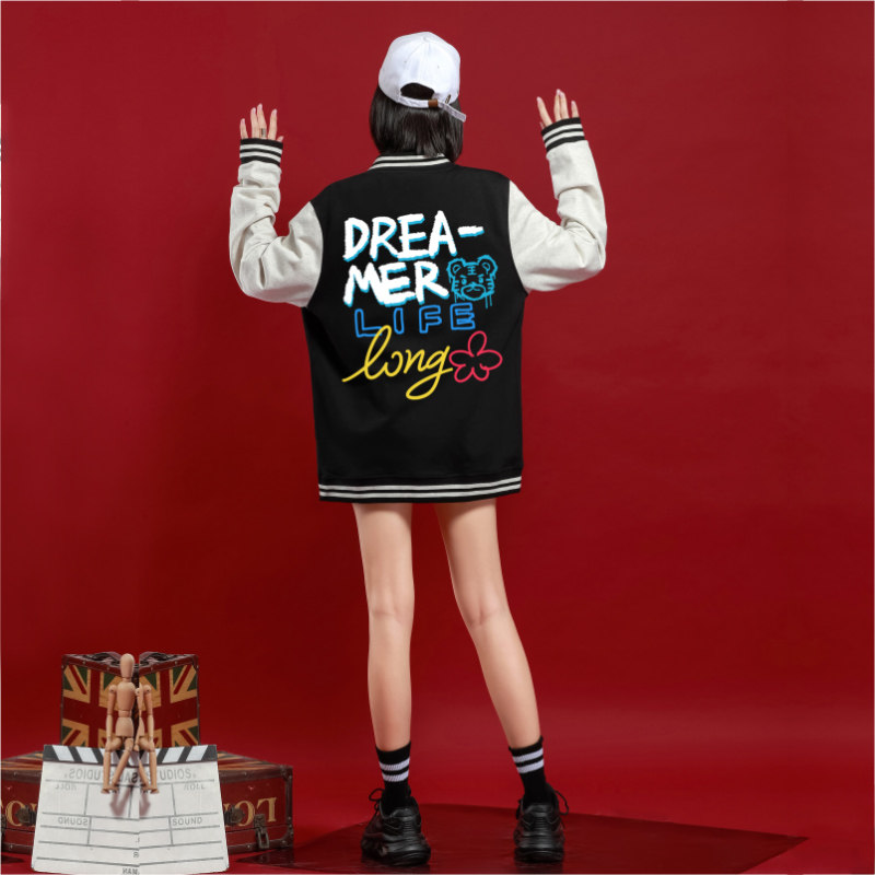 Ohlyah日系嘻哈2026新款春秋复古运动宽松棒球服女外套chic上衣女