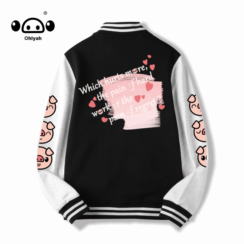 国潮牌棒球服女春秋季日系学院风外套宽松开衫设计感ins运动夹克