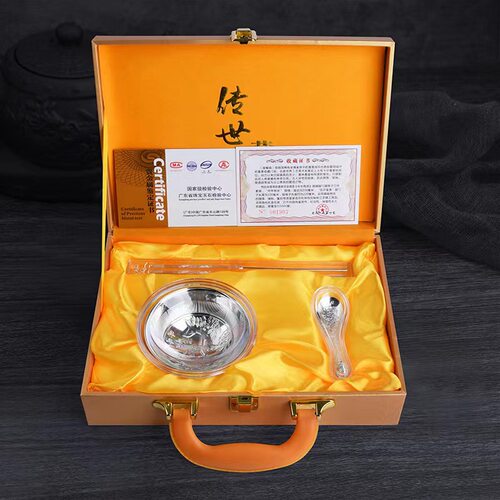 百福碗筷三件套旅游纪念礼品