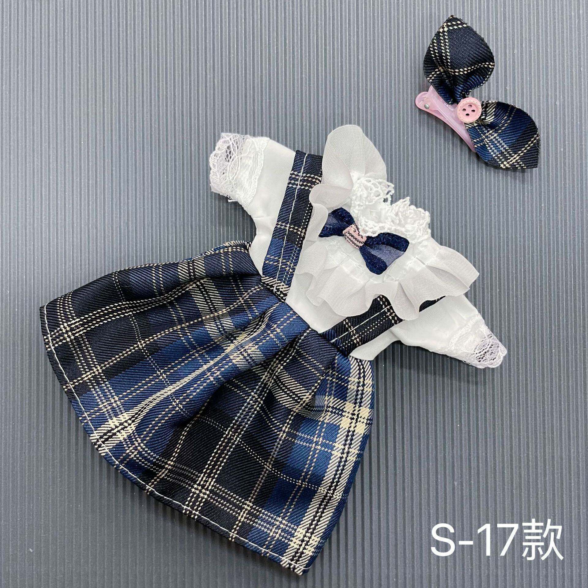 6分bjd30厘米娃娃衣服甜美连衣裙网红款套装JK韩服换装衣服