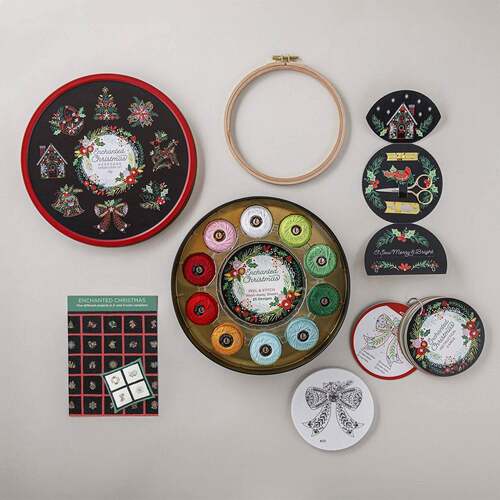 跨境新款 A Keepsake Embroidery Kit 圣诞节DIY纪念品刺绣套件