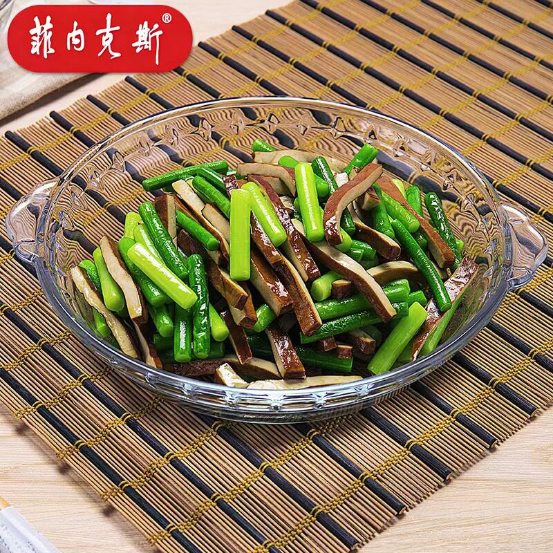 菲内克斯钢化玻璃盘烤盘披萨盘蒸鱼盘鲍鱼盘耐热餐盘子钢化烤箱盘