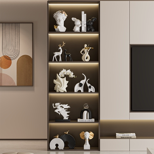 客厅玻璃展示酒柜摆件艺术软装电视柜玄关餐边柜装饰品高级感摆设