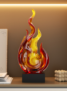 乔迁之喜火焰氛围灯装饰摆件