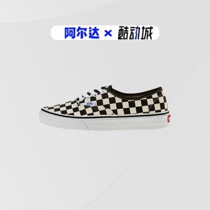 VANS AUTHENTIC黑白棋盘格男女中性低帮休闲帆布板鞋VN000W4NDI0